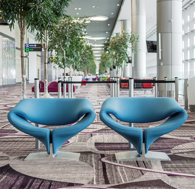 Ribbon<sup>®</sup> fauteuils à l'aéroport Changi.